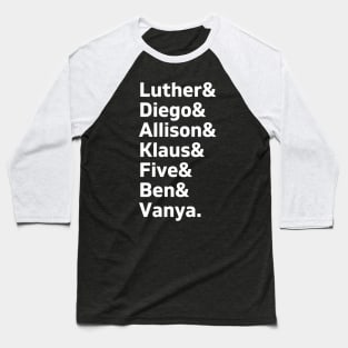 umbrella academy members Baseball T-Shirt